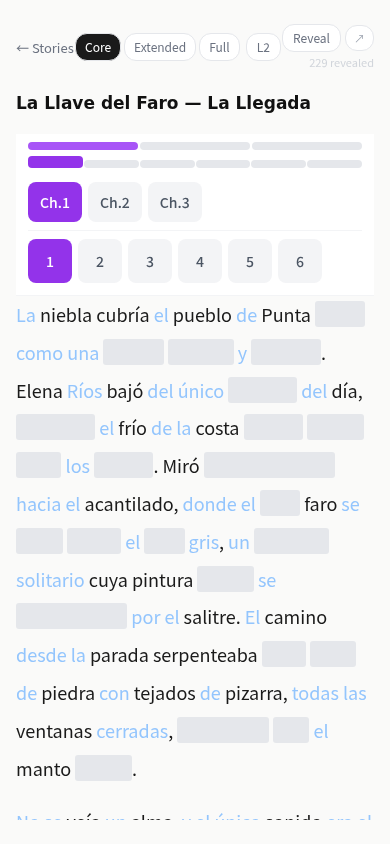 SpineNav showing chapter bars for a series